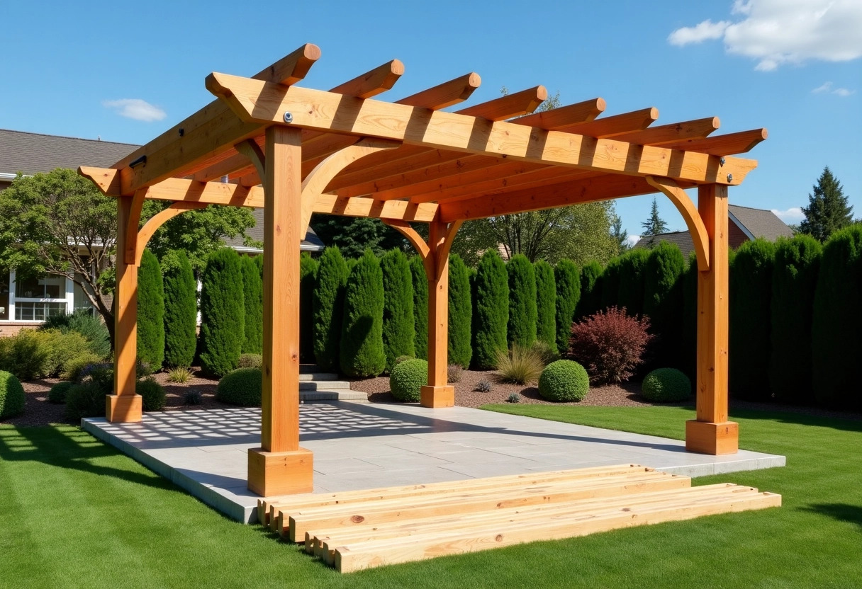 pergola bois